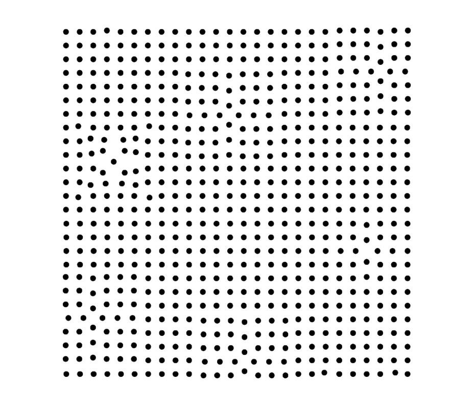 Point Optique, Infinitesimal series, wall drawing 200 x 200 cms