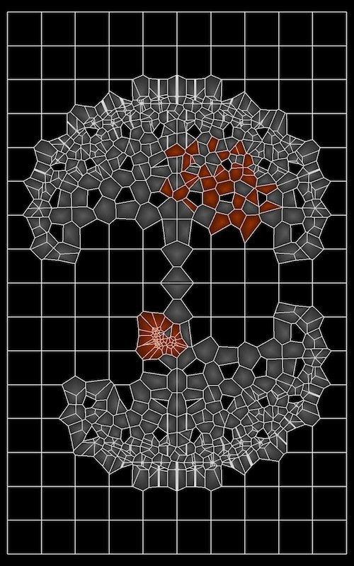 Screen shot of organism developing tumours 1